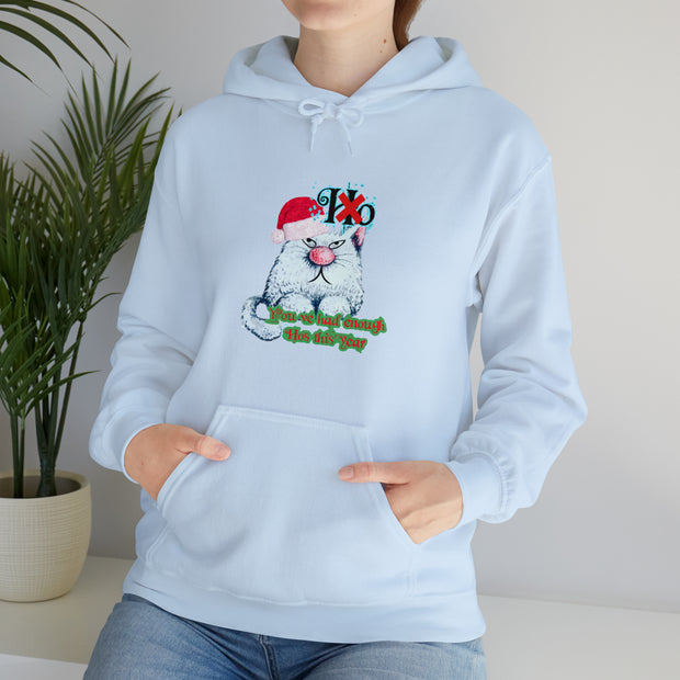 Christmas cat Unisex Heavy Blend™ Hooded Sweatshirt