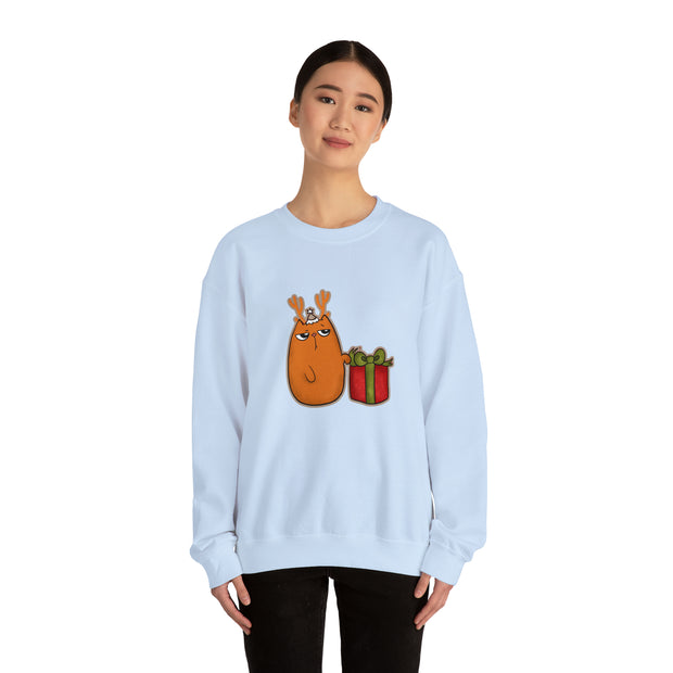 Christmas cat Unisex Heavy Blend™ Crewneck Sweatshirt