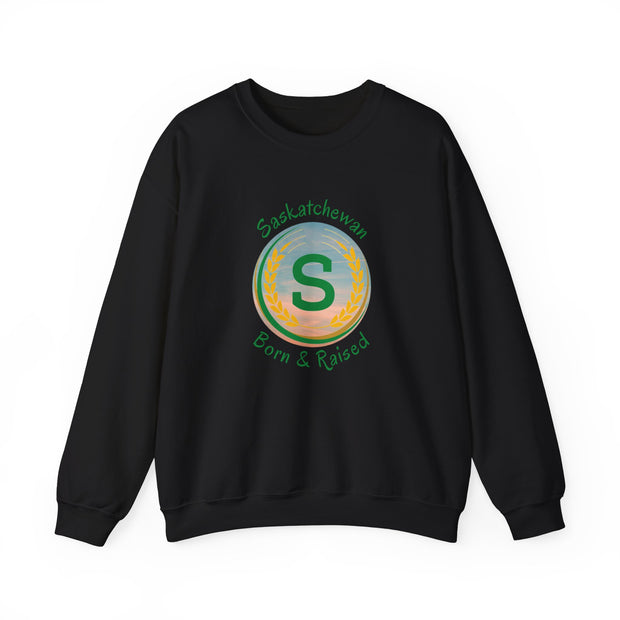 Saskatchewan Born & Raised Unisex Heavy Blend™ Crewneck Sweatshirt