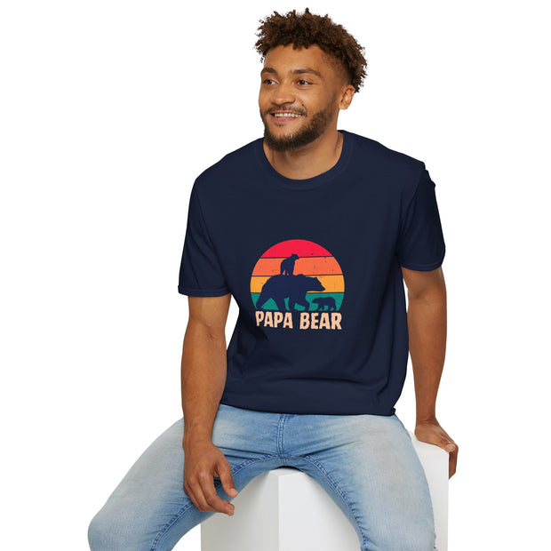 Papa Bear Unisex Softstyle T-Shirt