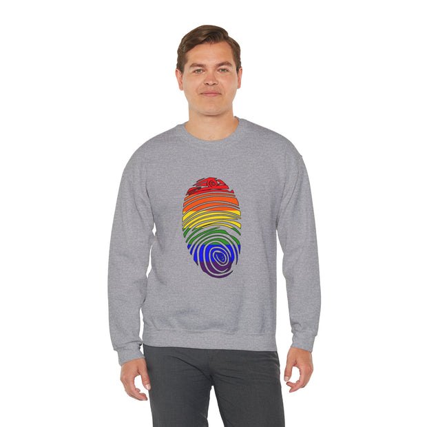 Pride Fingerprint Unisex Heavy Blend™ Crewneck Sweatshirt
