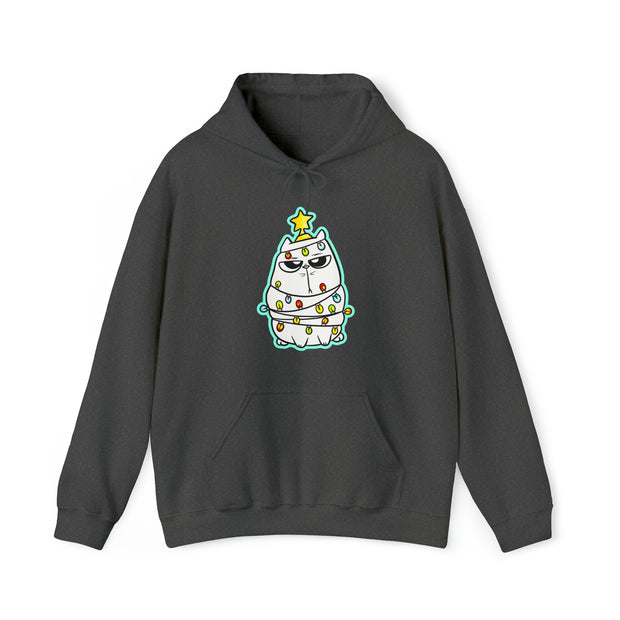 Christmas Cat Unisex Heavy Blend™ Hooded Sweatshirt