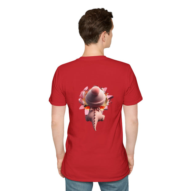 Valentines Dragon 2 Sided Unisex Softstyle T-Shirt