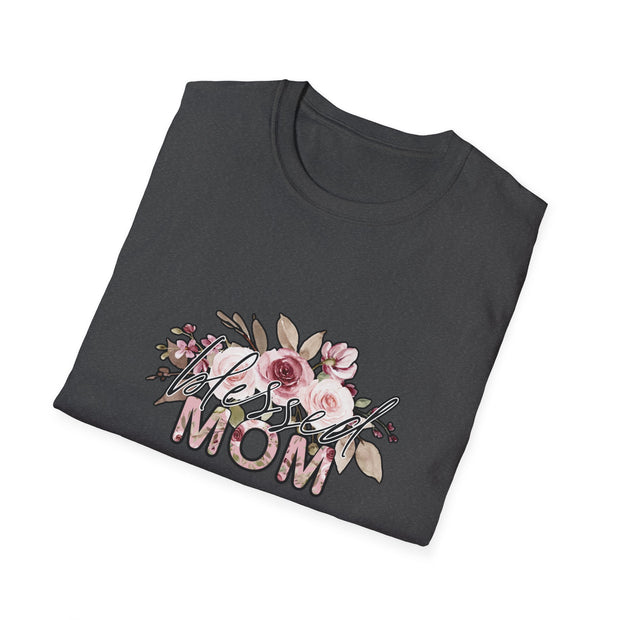 Mom Flowers Unisex Softstyle T-Shirt