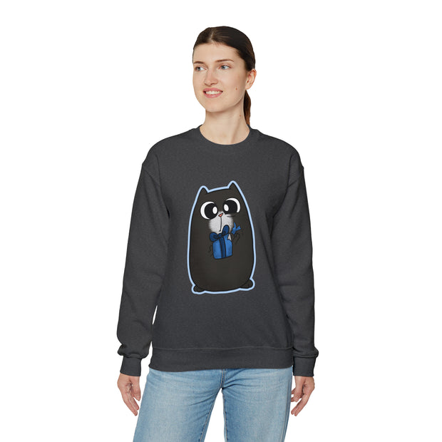 Christmas cat Unisex Heavy Blend™ Crewneck Sweatshirt