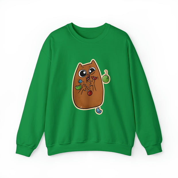 Christmas cat Unisex Heavy Blend™ Crewneck Sweatshirt