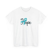 Ovarian Cancer Hope Unisex Heavy Cotton Tee