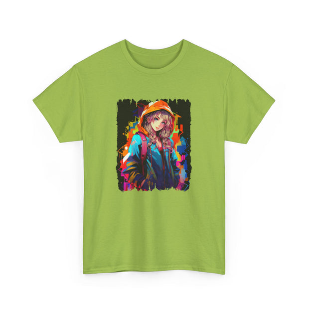 Graffiti Anime Girls Unisex Heavy Cotton Tee