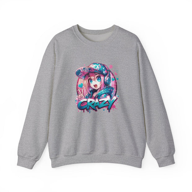 Graffiti Anime Girls Unisex Heavy Blend™ Crewneck Sweatshirt