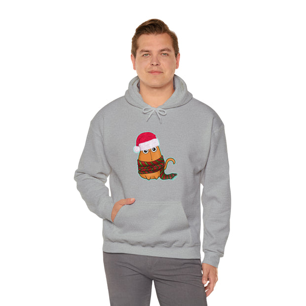 Christmas cat Unisex Heavy Blend™ Hooded Sweatshirt