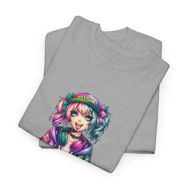 Graffiti Anime Girls Unisex Heavy Cotton Tee