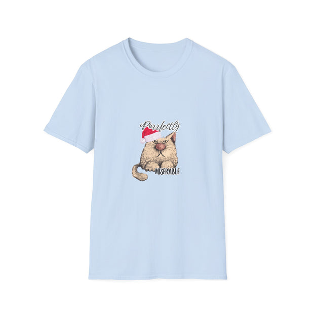 Christmas cat Unisex Softstyle T-Shirt
