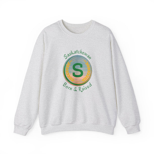 Saskatchewan Born & Raised Unisex Heavy Blend™ Crewneck Sweatshirt