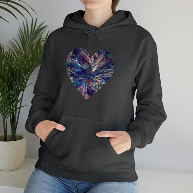 Heart Butterfly Unisex Heavy Blend™ Hooded Sweatshirt