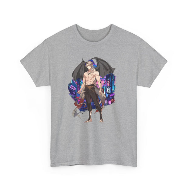 Anime Male Demon Unisex Heavy Cotton Tee