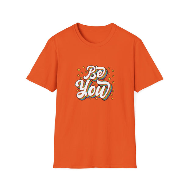 Retro Be You Pride Unisex Softstyle T-Shirt