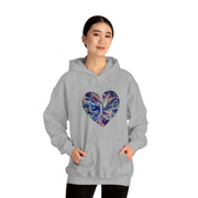 Heart Butterfly Unisex Heavy Blend™ Hooded Sweatshirt
