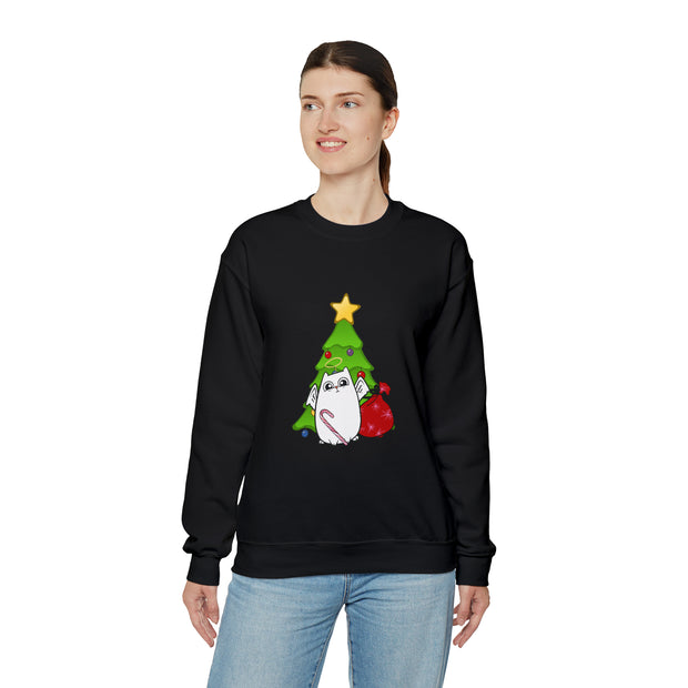 Christmas cat Unisex Heavy Blend™ Crewneck Sweatshirt
