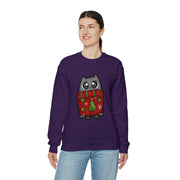 Christmas cat Unisex Heavy Blend™ Crewneck Sweatshirt
