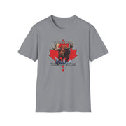 Bring Your House Down Unisex Canadian Moose Softstyle T-Shirt - 'We Will Bring Your House Down' Design