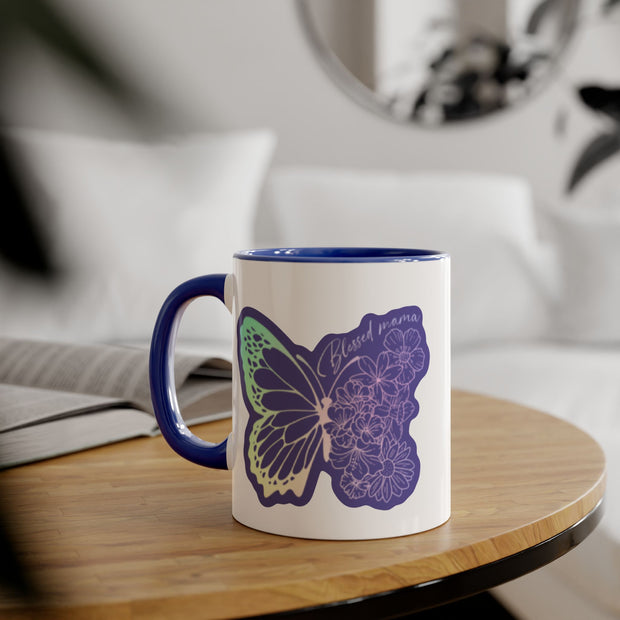 Blessed Mama Accent Mugs, 11oz