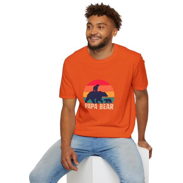 Papa Bear Unisex Softstyle T-Shirt