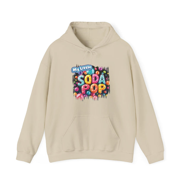 My Little Soda Pop Hooded Sweatshirt, Trendy Unisex Pullover, Fun Gift for Teens, Casual Wear, Comfortable Street Style