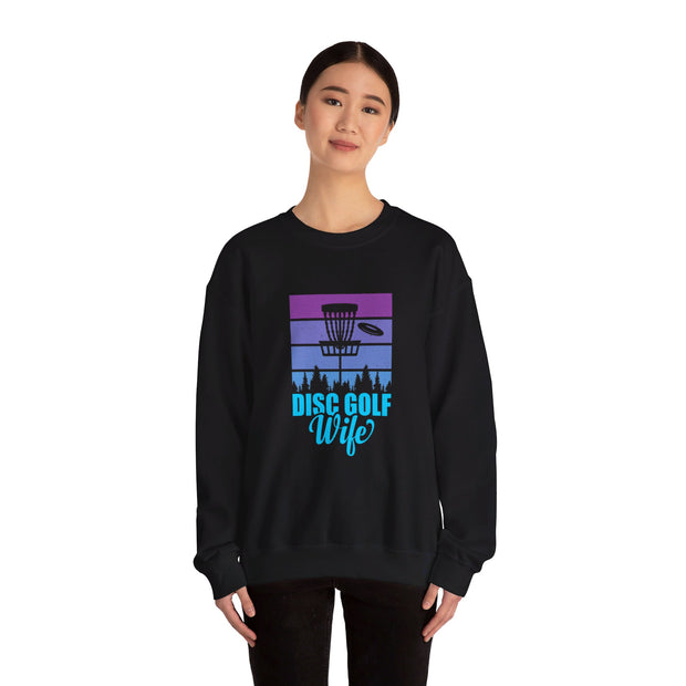 Disc Golf Wife Unisex Heavy Blend™ Crewneck Sweatshirt