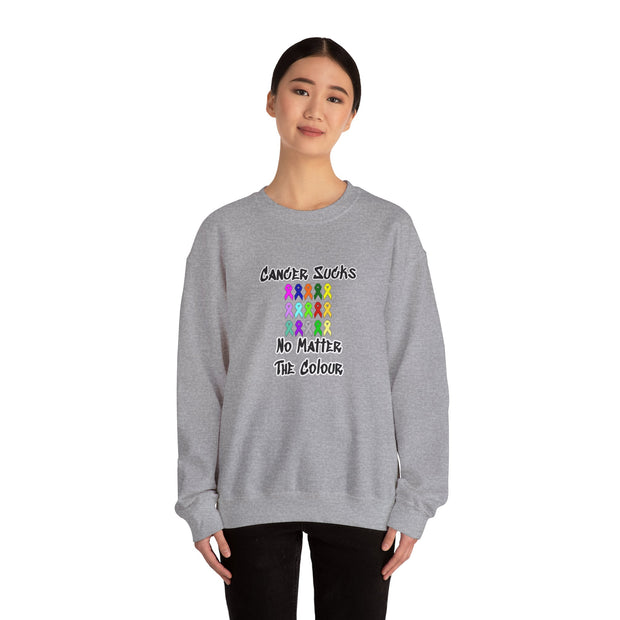 Cancer Sucks Unisex Heavy Blend™ Crewneck Sweatshirt
