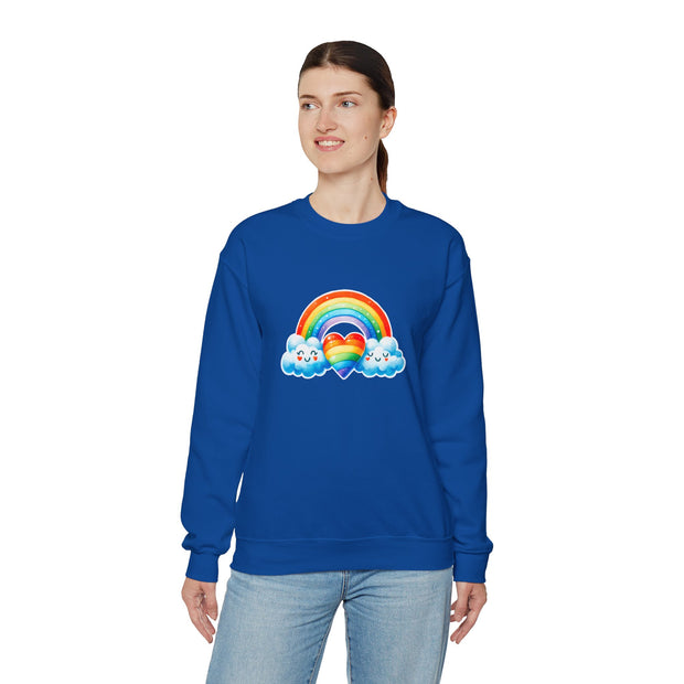 Rainbow Love Unisex Heavy Blend™ Crewneck Sweatshirt