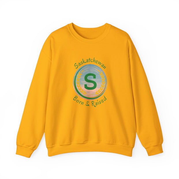 Saskatchewan Born & Raised Unisex Heavy Blend™ Crewneck Sweatshirt