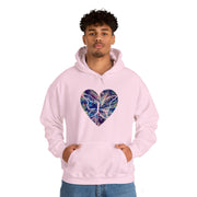 Heart Butterfly Unisex Heavy Blend™ Hooded Sweatshirt