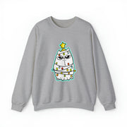 Christmas cat Unisex Heavy Blend™ Crewneck Sweatshirt