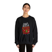 Christmas cat Unisex Heavy Blend™ Crewneck Sweatshirt