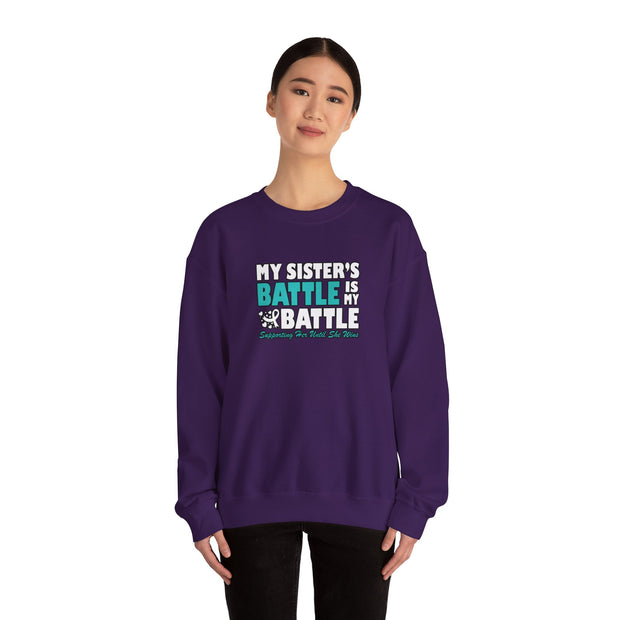 My Sister’s Battle Unisex Heavy Blend™ Crewneck Sweatshirt