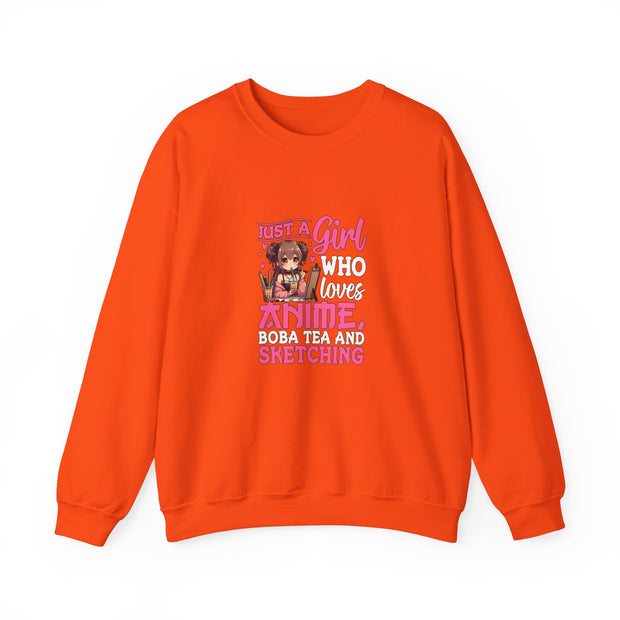 Just a Girl Unisex Heavy Blend™ Crewneck Sweatshirt