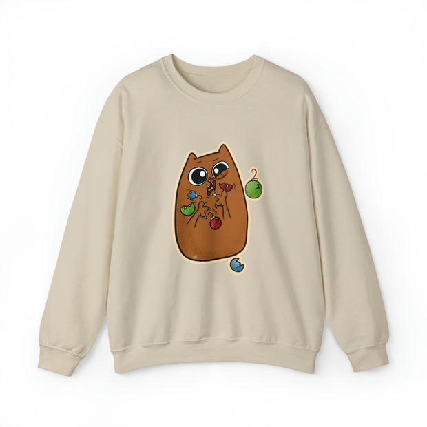 Christmas cat Unisex Heavy Blend™ Crewneck Sweatshirt