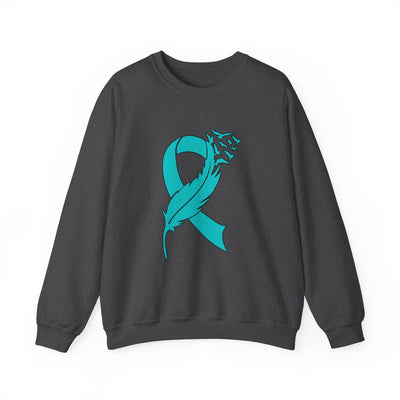 Teal Ribbon Unisex Heavy Blend™ Crewneck Sweatshirt