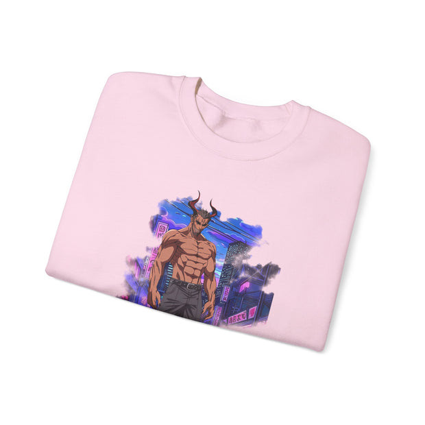 Anime Male Demon Unisex Heavy Blend™ Crewneck Sweatshirt