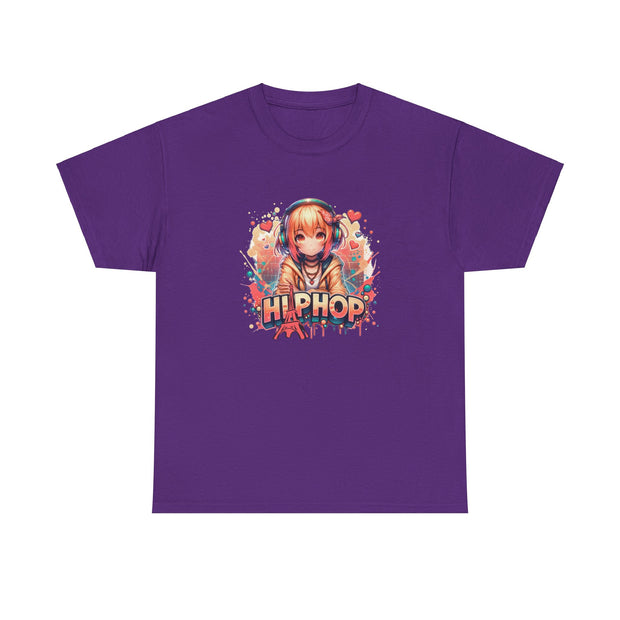 Graffiti Anime Girl Unisex Heavy Cotton Tee