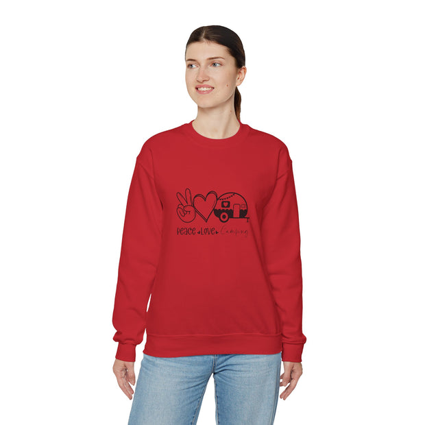 Peace Love Camping Unisex Heavy Blend™ Crewneck Sweatshirt