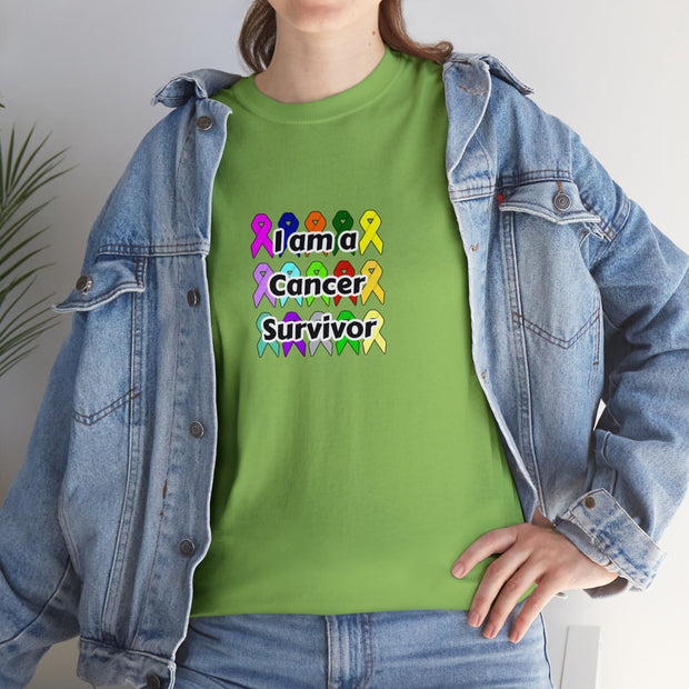Cancer Survivor Unisex Heavy Cotton Tee