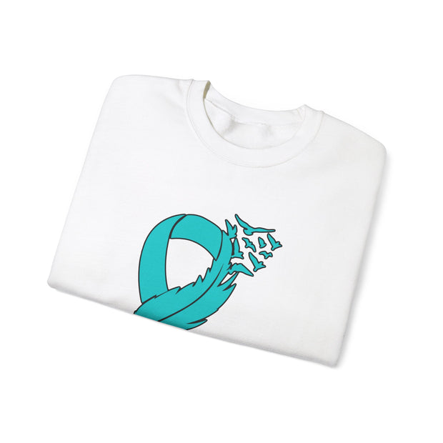 Teal Ribbon Unisex Heavy Blend™ Crewneck Sweatshirt