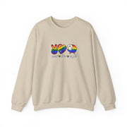 Peace Love Pride Unisex Heavy Blend™ Crewneck Sweatshirt