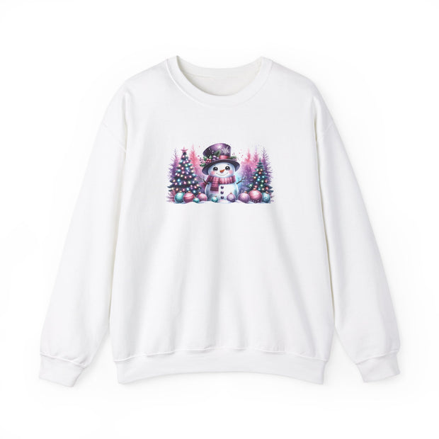 Pastel Snowman Unisex Heavy Blend™ Crewneck Sweatshirt