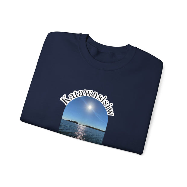 Cree Saskatchewan Skies Unisex Heavy Blend™ Crewneck Sweatshirt