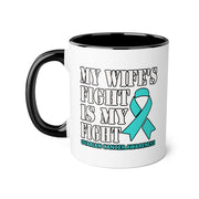Ovarian Cancer Accent Mugs, 11oz