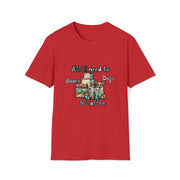 Books, dogs & coffee Unisex Softstyle T-Shirt
