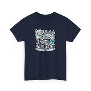 Ovarian Cancer Unisex Heavy Cotton Tee