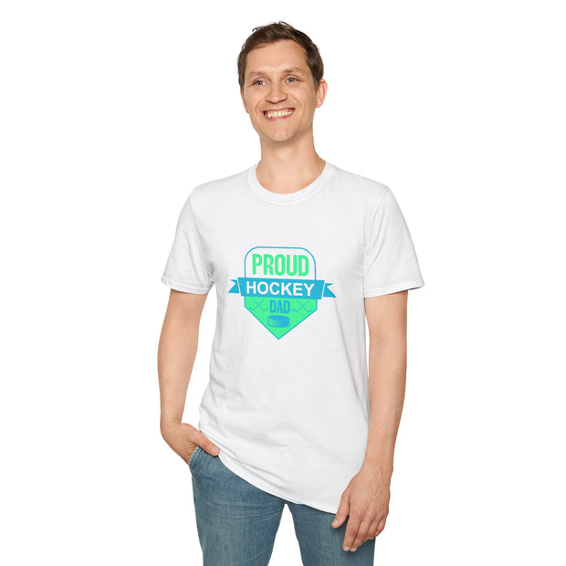 Proud Hockey Dad Unisex Softstyle T-Shirt
